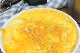 scrambled eggs in ramekin